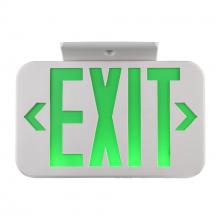 Trans Globe EM-6000 GR - LED EXIT SIGN-WH W/ GR LETTERS